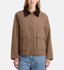 Veste droite Faune col velours Galeries Lafayette