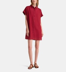 Robe chemisette courte Fadette Dha rayures et fond de robe coton bio Galeries Lafayette