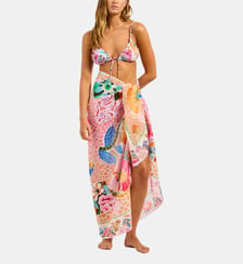 Paréo imprimé en coton Seafolly