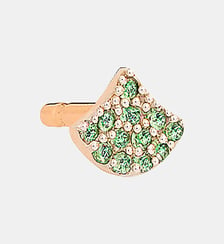 Boucle d'oreille - Tiny en or rose et tsavorites Ginette Ny