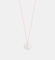 Collier - Jumbo en or rose et pierre de lune blanche Ginette Ny