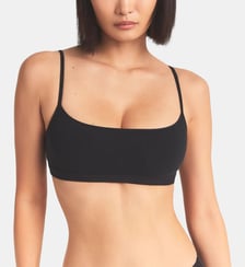 Brassière à enfiler en coton mélangé fine bretelles Skims
