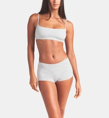 Brassière à enfiler en coton mélangé fine bretelles Skims