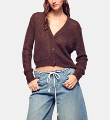Cardigan droit en mohair mélangé From Future