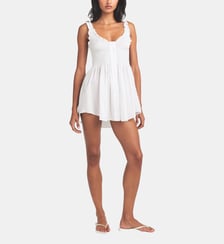 Mini robe en coton mélangé coupe fluide Skims