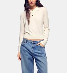 Pull polo droit col rond From Future