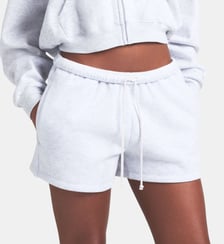 Short droit en coton mélangé taille élastique Skims