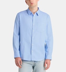Chemise droite col classique en coton Calvin Klein