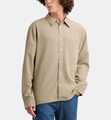 Chemise droite drapée poche Calvin Klein