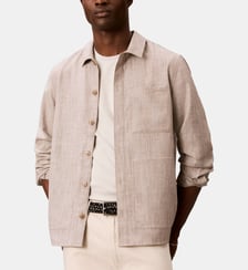Chemise droite en lin Calvin Klein