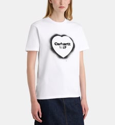 T-shirt droit W S/S Spray Heart coton  Carhartt WIP
