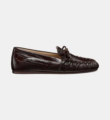 Mocassin Britt Bow croco Stuart Weitzman