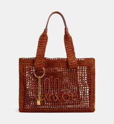 Sac cabas East West Summer Banana raphia  Chloé