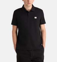 Polo droit signature en coton mélangé Calvin Klein