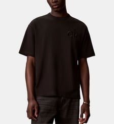 T-shirt droit signature Calvin Klein