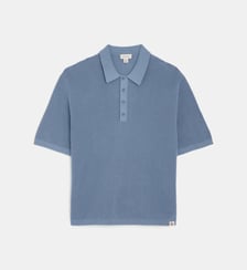 Pull polo droit maille gaufrée Calvin Klein