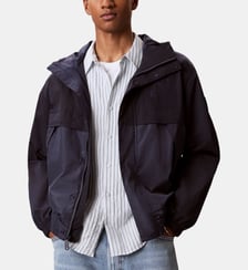 Blouson droit signature Calvin Klein