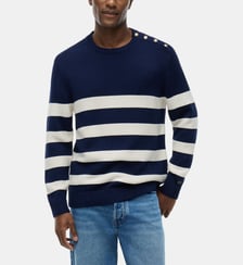 Pull droit rayé Tommy Hilfiger