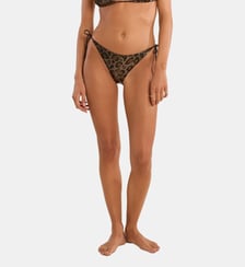Bas de maillot de bain imprimé léopard fermeture à nouer Molly Bracken