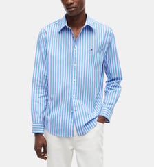 Chemise droite à rayures Tommy Hilfiger