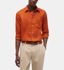 Chemise droite signature Tommy Hilfiger