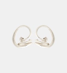 Boucles d'oreille en argent rodhié  Charlotte Chesnais