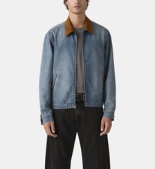 Veste courte droite zippé coton denim Levi's