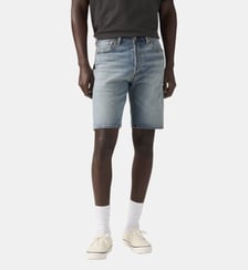 Short 501 droit coton denim stretch délavé Levi's