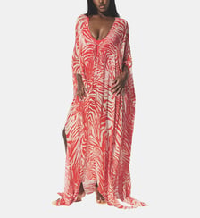Robe Caftan longue col V Skims