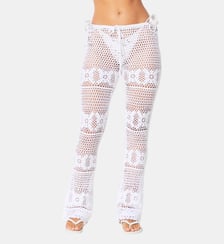 Pantalon droit en crochet Skims
