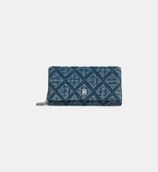 Sac pochette Feminine losanges denim Tommy Hilfiger