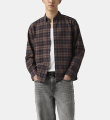 Chemise droite coton à carreaux Levi's