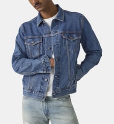 Veste courte droite coton denim Levi's