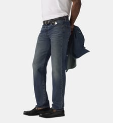 Jean 501 droit effet délavé Levi's