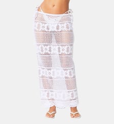 Jupe longue en crochet Skims