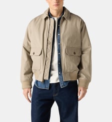 Blouson court droit zippé coton Levi's