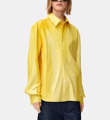 chemise droite en cuir Loewe