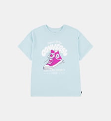 T-shirt boyfriend basket et signature Converse