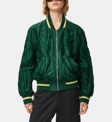 Veste bomber droit imprimé signature Loewe