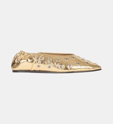 Ballerines oeillets Charlotte en cuir Roseanna