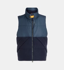 Doudoune sans manche bi matière Varone à col montant Parajumpers