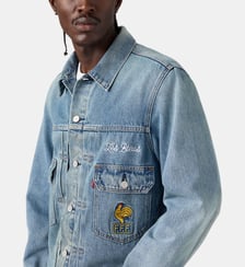 Veste Trucker Type II X World Cup droite signature Levi's