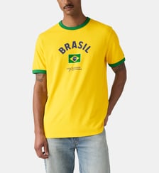 T-shirt Ringer X World Cup droit signature Levi's