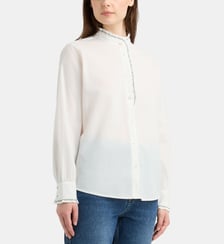 Chemise droite Detroit Point coton bio Galeries Lafayette