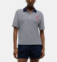 Polo droit signature col contrastant Tommy Hilfiger