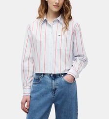 Chemise droite à rayures Tommy Hilfiger