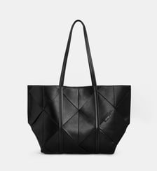 Sac cabas Woven losanges enduit lisse  Calvin Klein