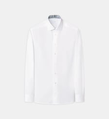 Chemise droite en coton Eton