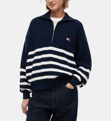 Pull droit à rayures Tommy Hilfiger