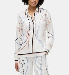Chemise droite fluide twill fantaisie Tommy Hilfiger